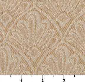 Beige And Tan Two Toned Fan Upholstery Fabric By The Yard