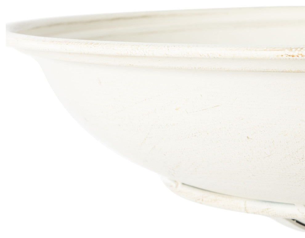 Safavieh Orian Bird Bath, Pearl White