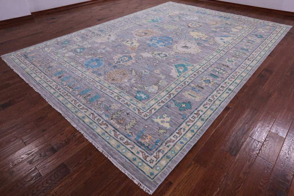 10' 1" X 14' 3" Turkish Oushak Hand-Knotted Rug - Q15639