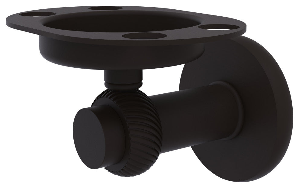 Mercury Tumbler and Toothbrush Holder with Twisted Accents, Oil Rubbed Bronze