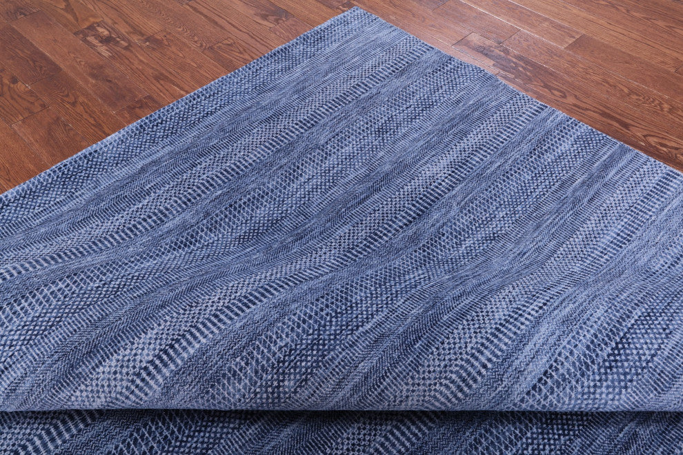 Savannah Grass Handmade Wool and Silk Rug 8' 0" X 9' 11" Q11951
