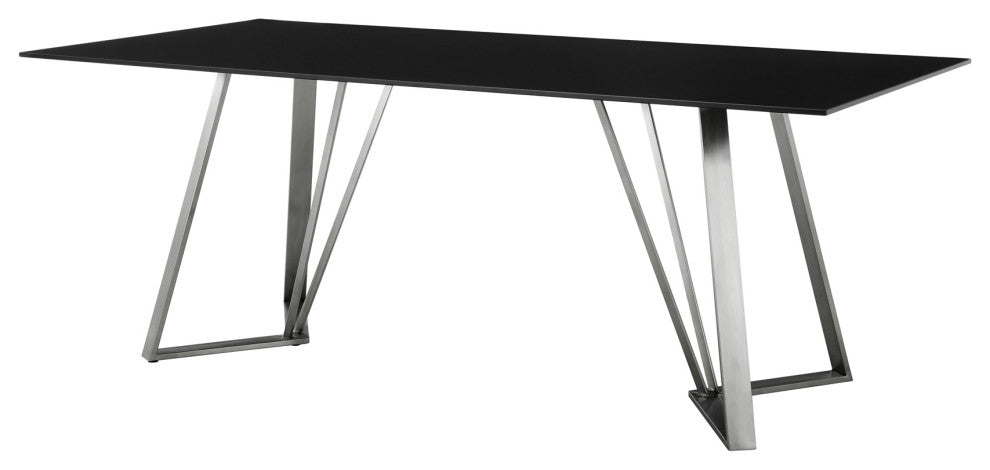 Cressida and Skye Gray Fabric 5-Piece Rectangular Dining Set