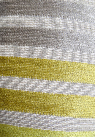 Kaleva Lime and Gray Handmade Luxury Pillow, 16"x16"