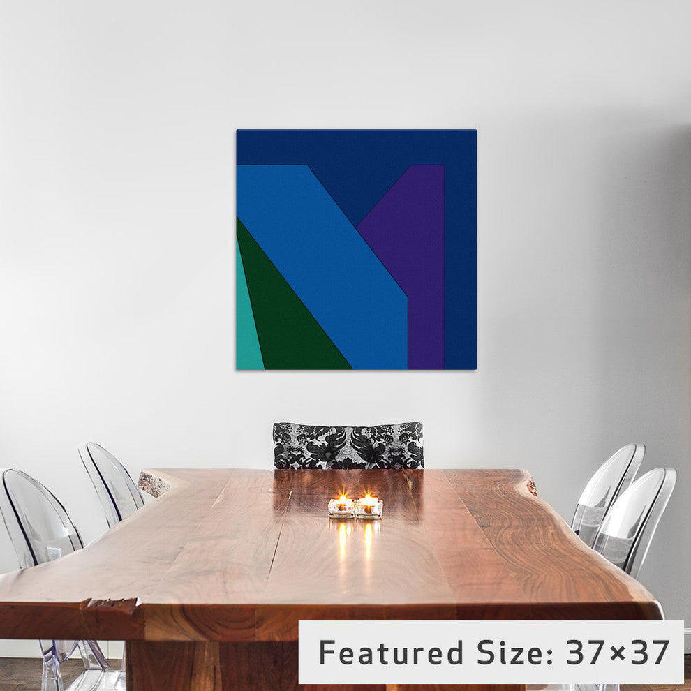 "Modern Art- Sea Depths" by 5by5collective, 37x37x1.5"
