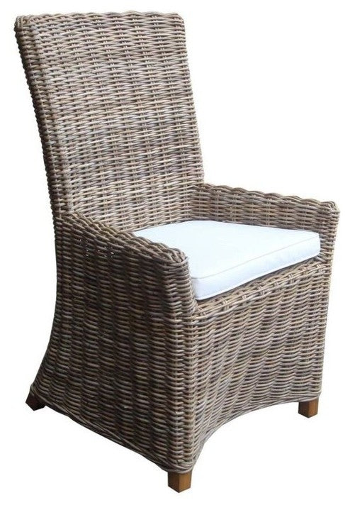 Nico Arm Chair Kubu With White Cushion