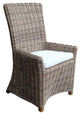 Nico Arm Chair Kubu With White Cushion