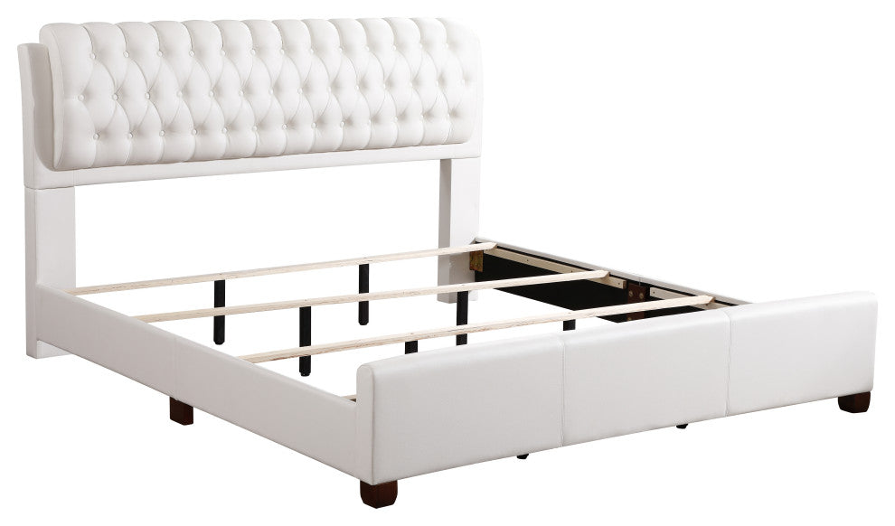 Bed, White, King