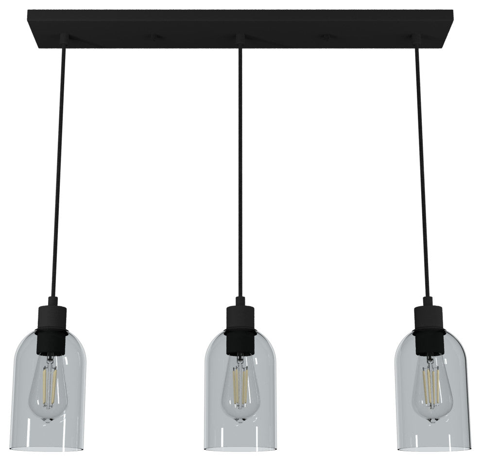 Hunter Lochemeade Natural Iron 3 Light Cluster Ceiling Light Fixture