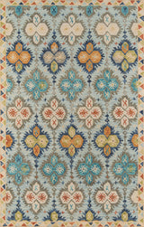 Momeni Tangier Wool Hand Tufted Blue Area Rug, 5'x8'