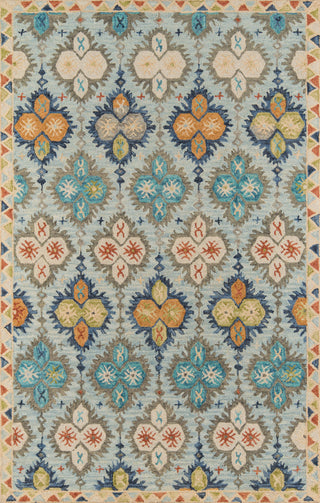Momeni Tangier Wool Hand Tufted Blue Area Rug, 5'x8'
