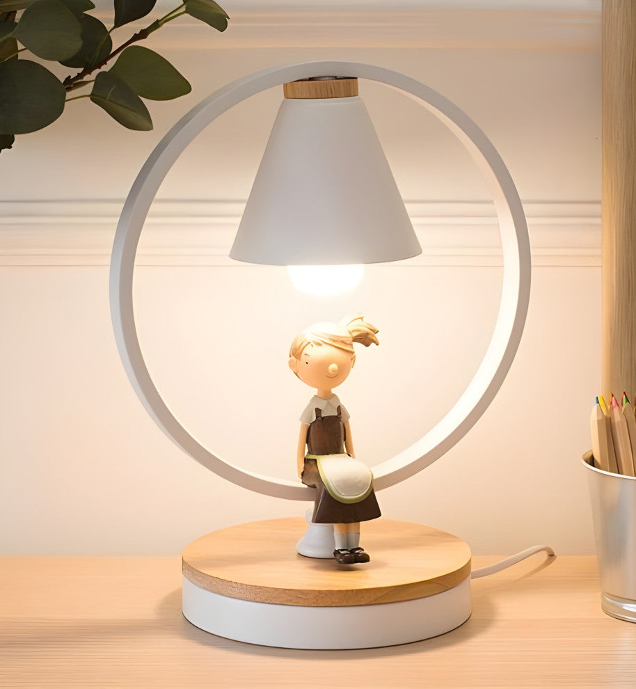 Le Brassus | Creative LED Night Light Fixture with a Figurine, White, Bird
