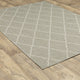 Parlan Lattice Indoor-Outdoor Area Rug, Gray, 9'10"x12'10"