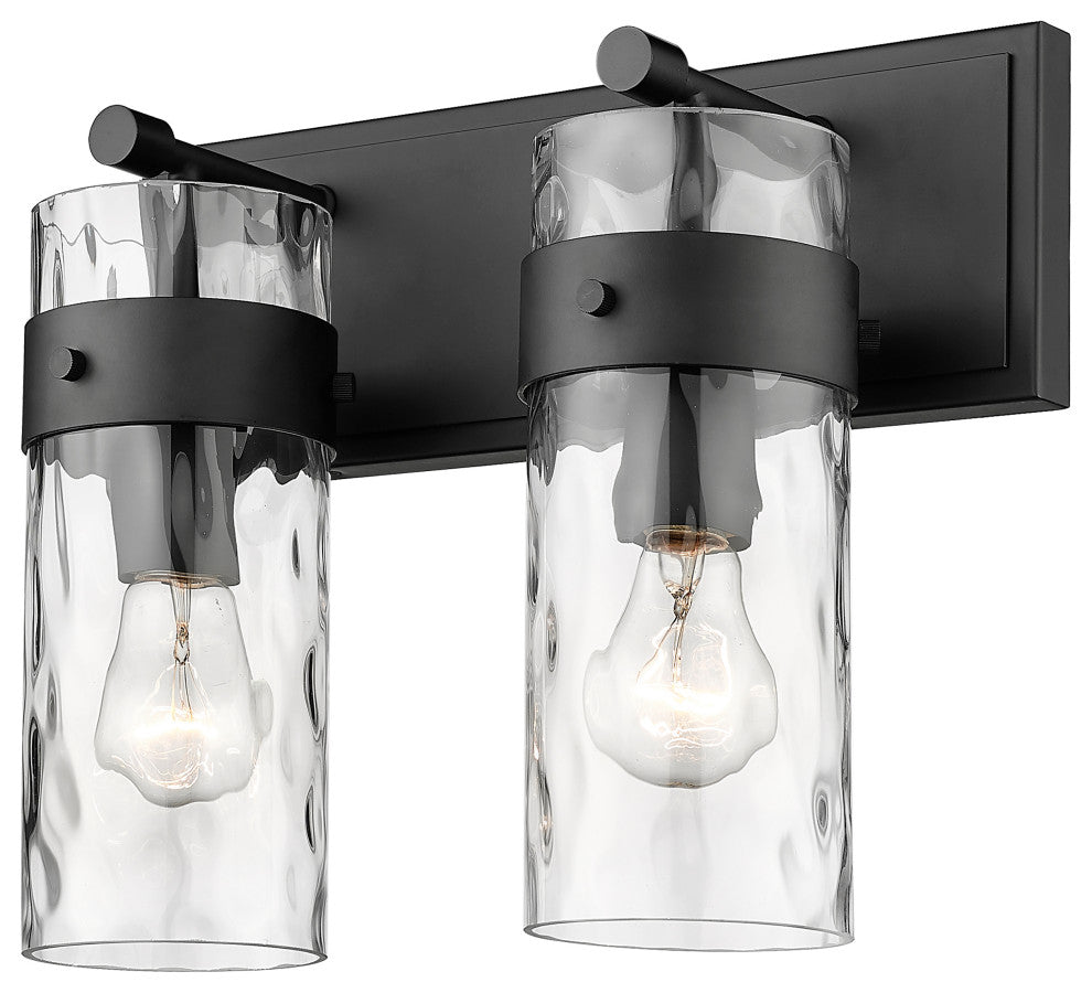 Zlite 3035-2V-MB 2-Light Vanity, Clear