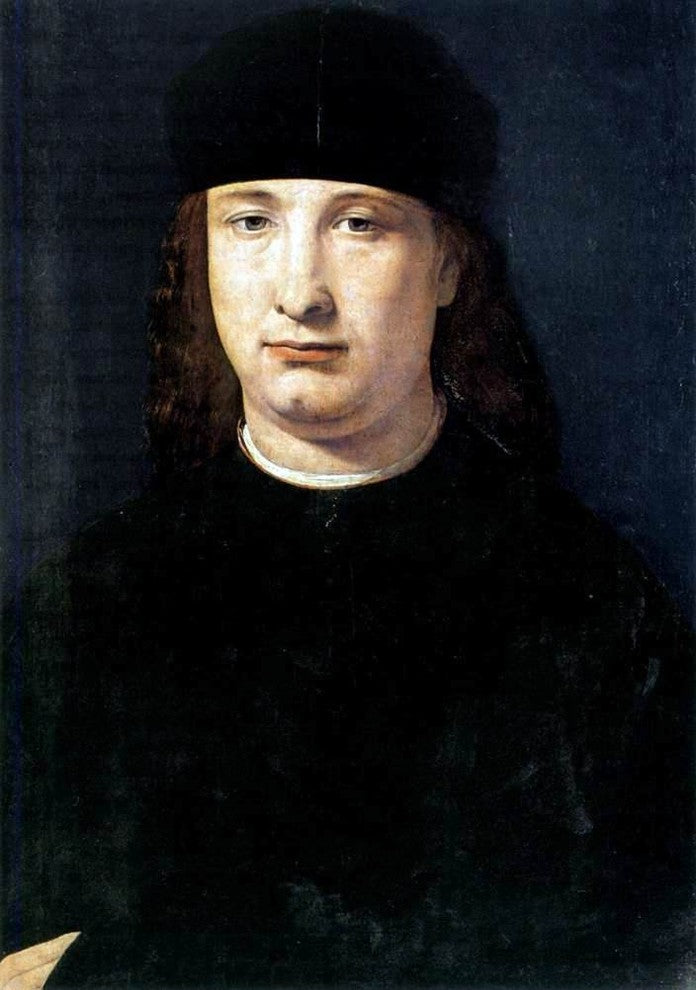Giovanni Antonio Boltraffio Portrait of a Notable Gallery Wrapped Canvas Print