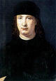 Giovanni Antonio Boltraffio Portrait of a Notable Gallery Wrapped Canvas Print