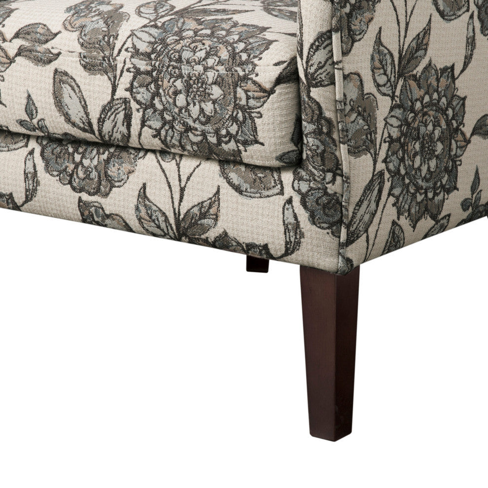 Madison Park Arianna Swoop Wing Chair, Floral