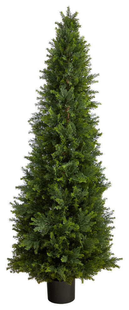 5.5' Cypress Cone Topiary Artificial Tree UV Resistant, Indoor/Outdoor