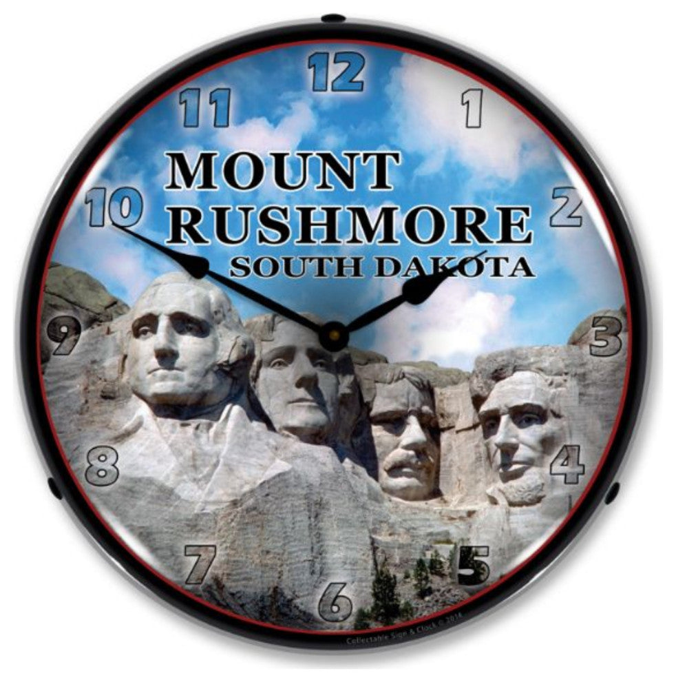 1404502 Mount Rushmore Clock