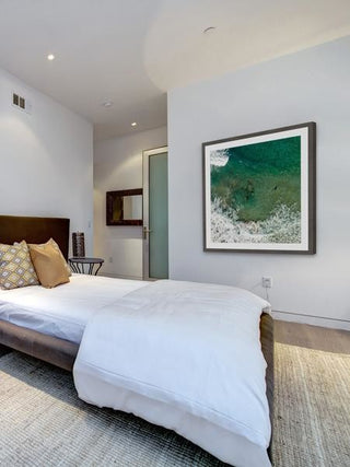 "Surf Crash" Framed Painting Print, 24"x24"