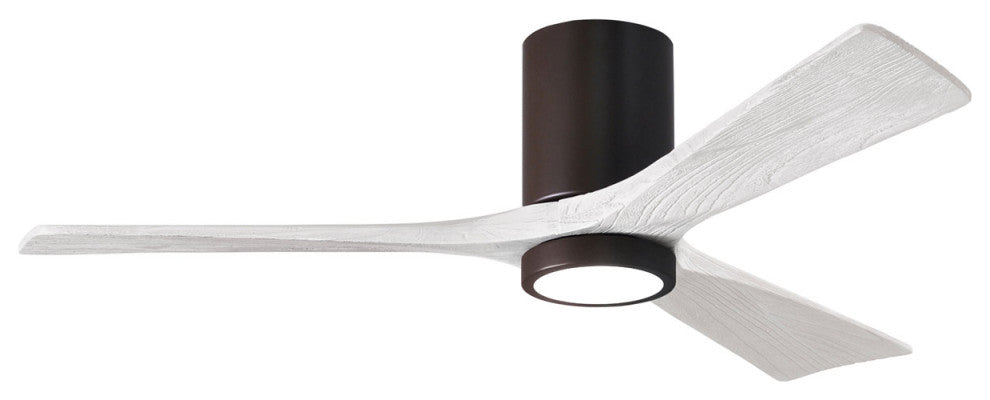 Matthews Fan Irene-3HLK With Lighting Kit, Textured Bronze, 52", Matte White