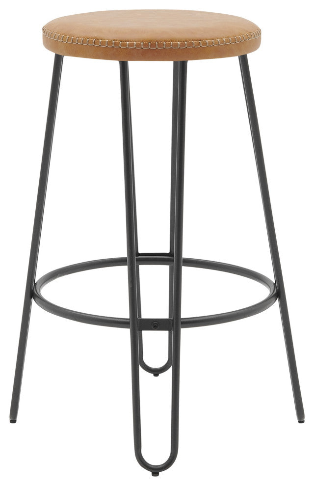 Joe PU Backless Stool, (Set of 2)