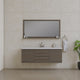 Paterno 60" Single Wall Mounted Bathroom Vanity With Sink, Gray