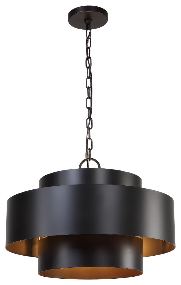 Uttermost 21585 Youngstown Dark Bronze 4 Light Pendant