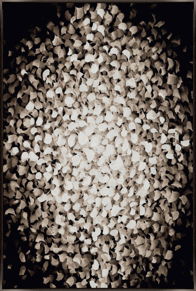 30x45 The Flip Side I, Framed Artwork, Espresso