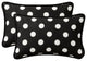 Polka Dot Rectangle Throw Pillow, Set of 2, Black