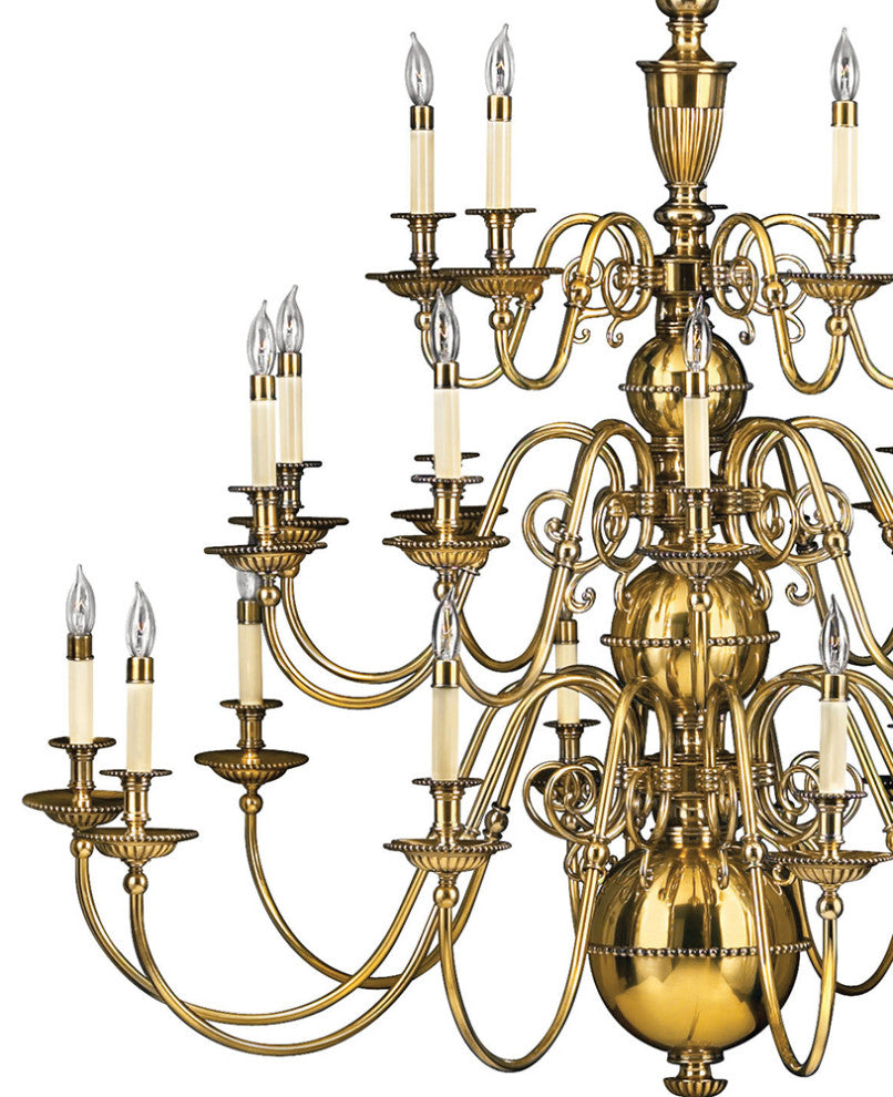 Hinkley Cambridge Double Extra Large Three Tier, Burnished Brass