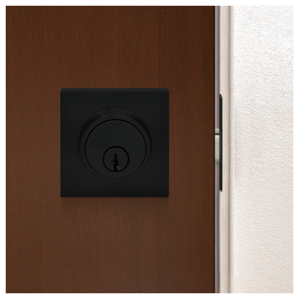 Nuk3y Hulk Deadbolt Single Cylinder, Matte Black, Single Cylinder