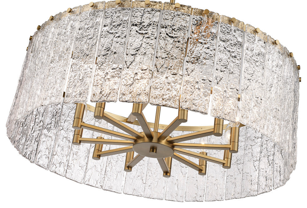 Zlite 1943P32-MGLD 12-Light Pendant, Clear