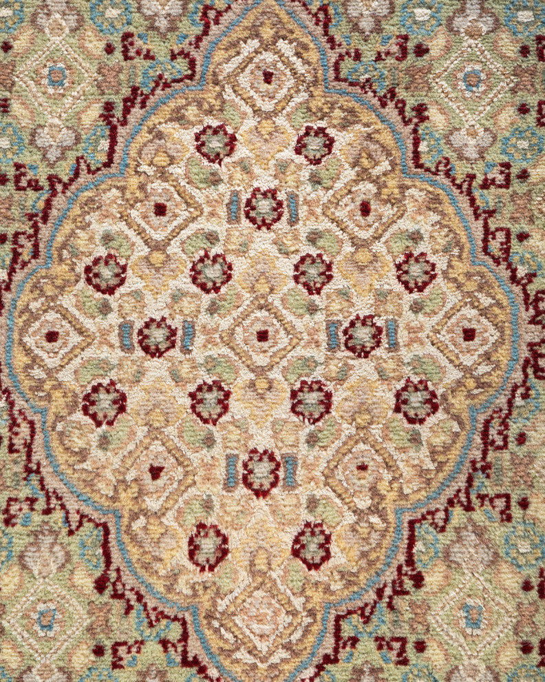 Letpadan One-of-a-Kind Hand-Knotted Area Rug Blue, 9'1"x12'5"