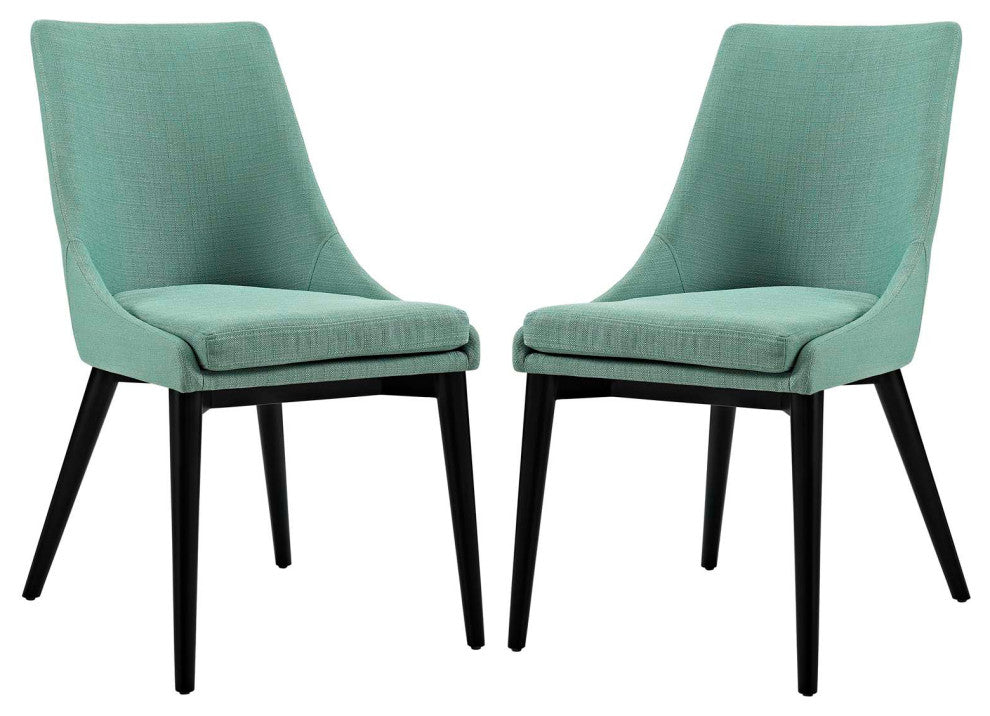 Modern Laguna Viscount Dining Side Chair Fabric <br>Set of 2