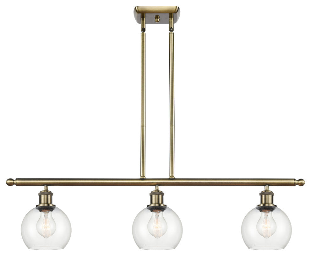 Innovations 516-3I-AB-G122-6-LED 3 Light Island Light, Antique Brass