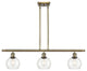 Innovations 516-3I-AB-G122-6-LED 3 Light Island Light, Antique Brass
