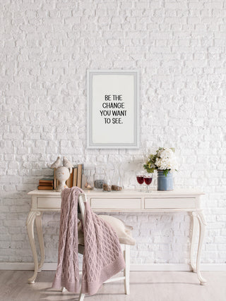 "Be the Change II" Framed Painting Print, 30x45