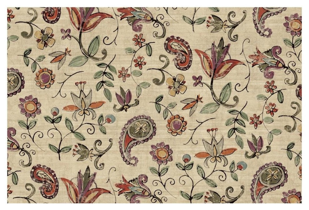 "Pretty Paisley I" Digital Paper Print by Anne Tavoletti, 32"x22"