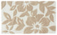 Burlington Leaf Indoor Cotton Bath Mat, Beige/Ivory, 21"x34"
