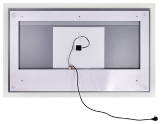 Abigail Rectangle Matte White LED 70 in. Mirror From our Abigail Collection