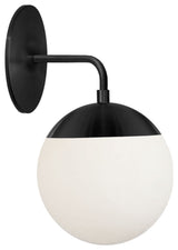 12" Dayana Transitional Modern Wall Sconce, Matte Black