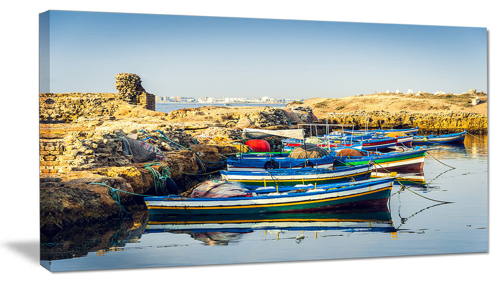 "Ancient Phoenician Port Africa" Wall Art Canvas Print40"x20"