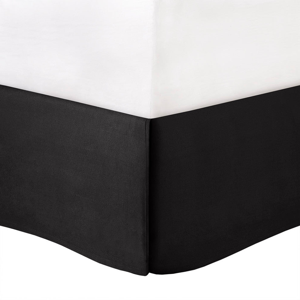 Madison Park Laurel Silky Tufted 7-Piece Comforter Set, Black