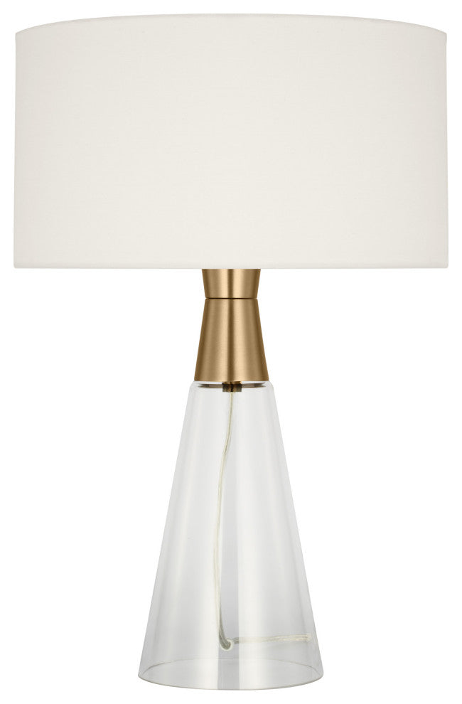 Pender 1-Light Indoor Table Lamp, Satin Brass Gold