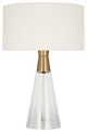 Pender 1-Light Indoor Table Lamp, Satin Brass Gold