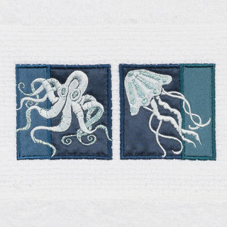 100% Turkish Cotton Ava Embellished Hand Towel, White