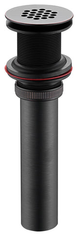 Bathroom Faucet Grid Drain Strainer Without Overflow, Oil Rubbed Bronze