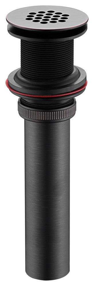 Bathroom Faucet Grid Drain Strainer Without Overflow, Oil Rubbed Bronze