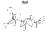 Celesse Pendant, Soft Gold, Vintage Platinum Accent