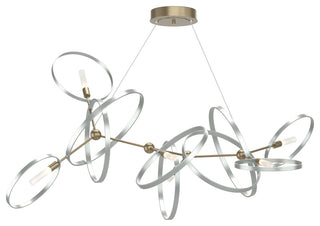Celesse Pendant, Soft Gold, Vintage Platinum Accent